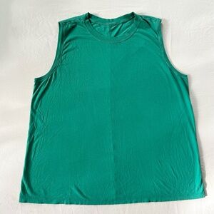 Lululemon Women's All Yours Tank Top Size 12 Green Relaxed Fit